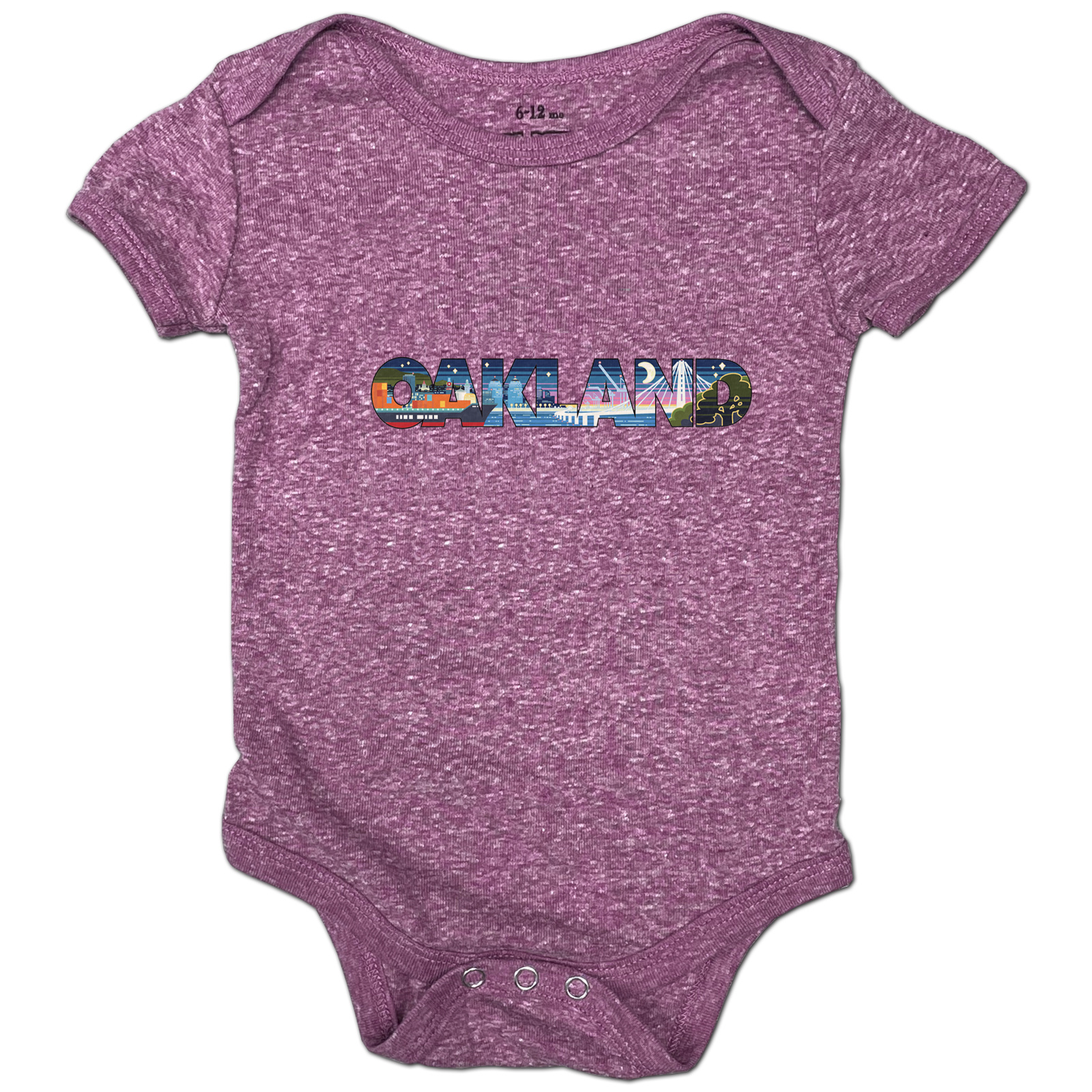 Modern Retro Oakland Onesie