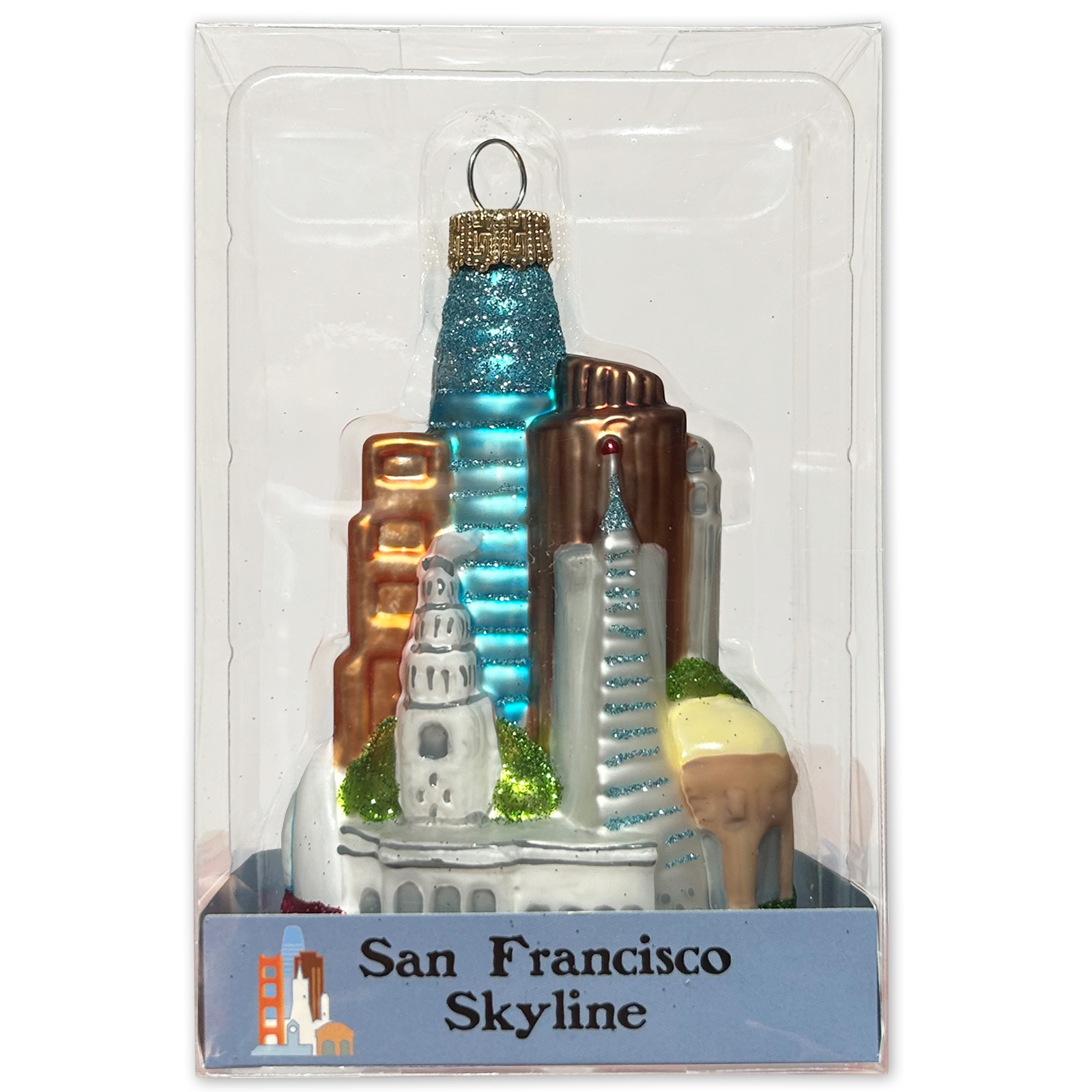 SF Mercantile SF Skyline Glass Mold Ornament