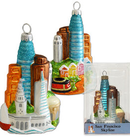 SF Mercantile SF Skyline Glass Mold Ornament