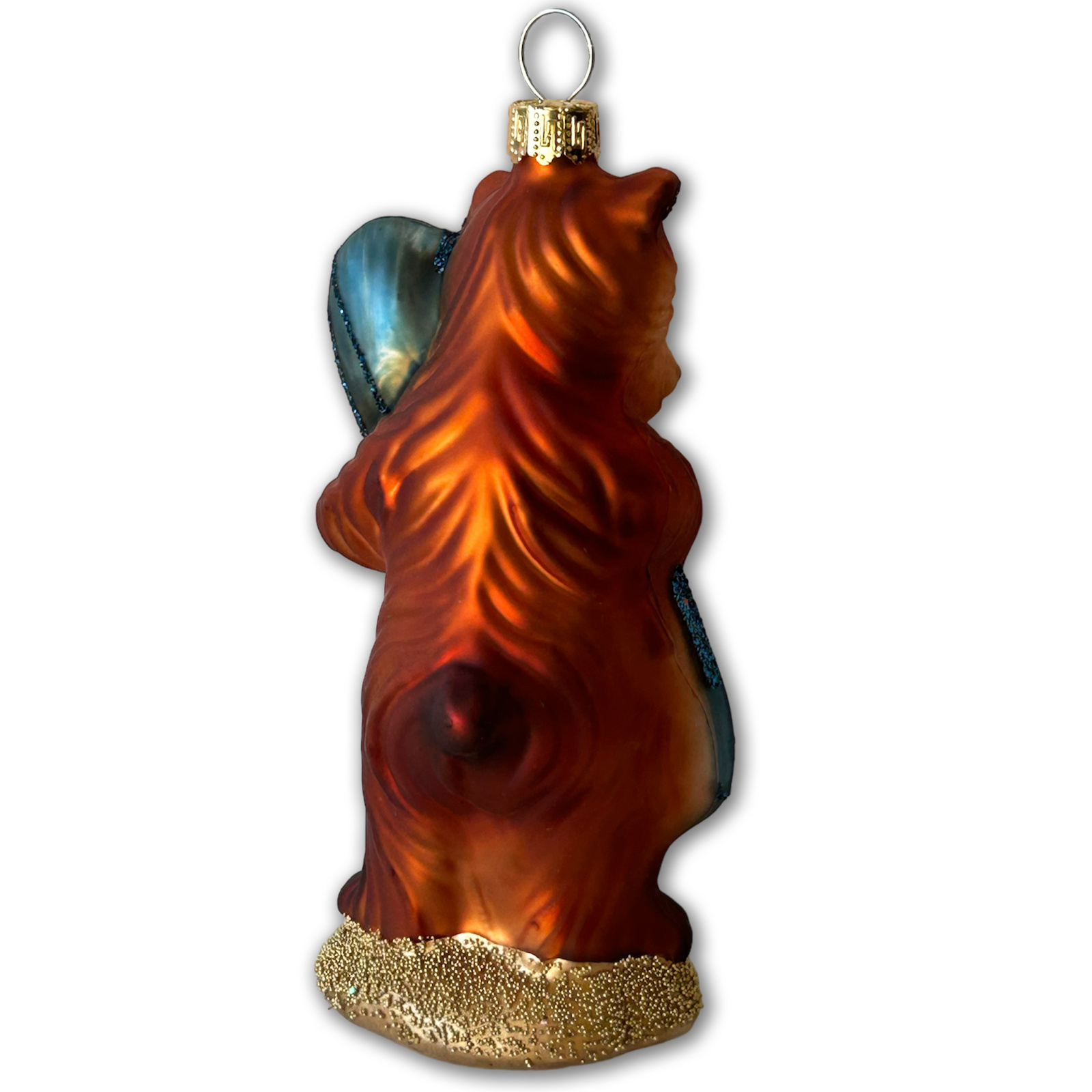 SF Mercantile CA Surf Bear Glass Mold Ornament