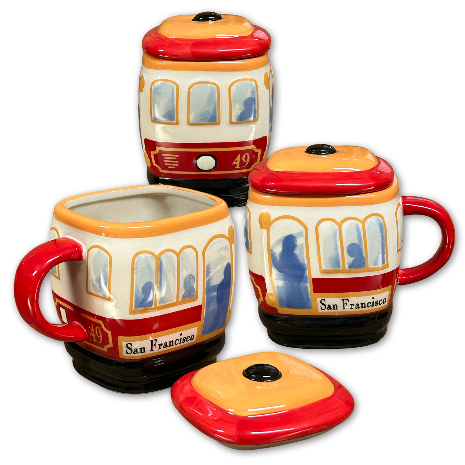 SF Mercantile 50% Off was $15.95 - Cable Car Ceramic Mug w/ Lid