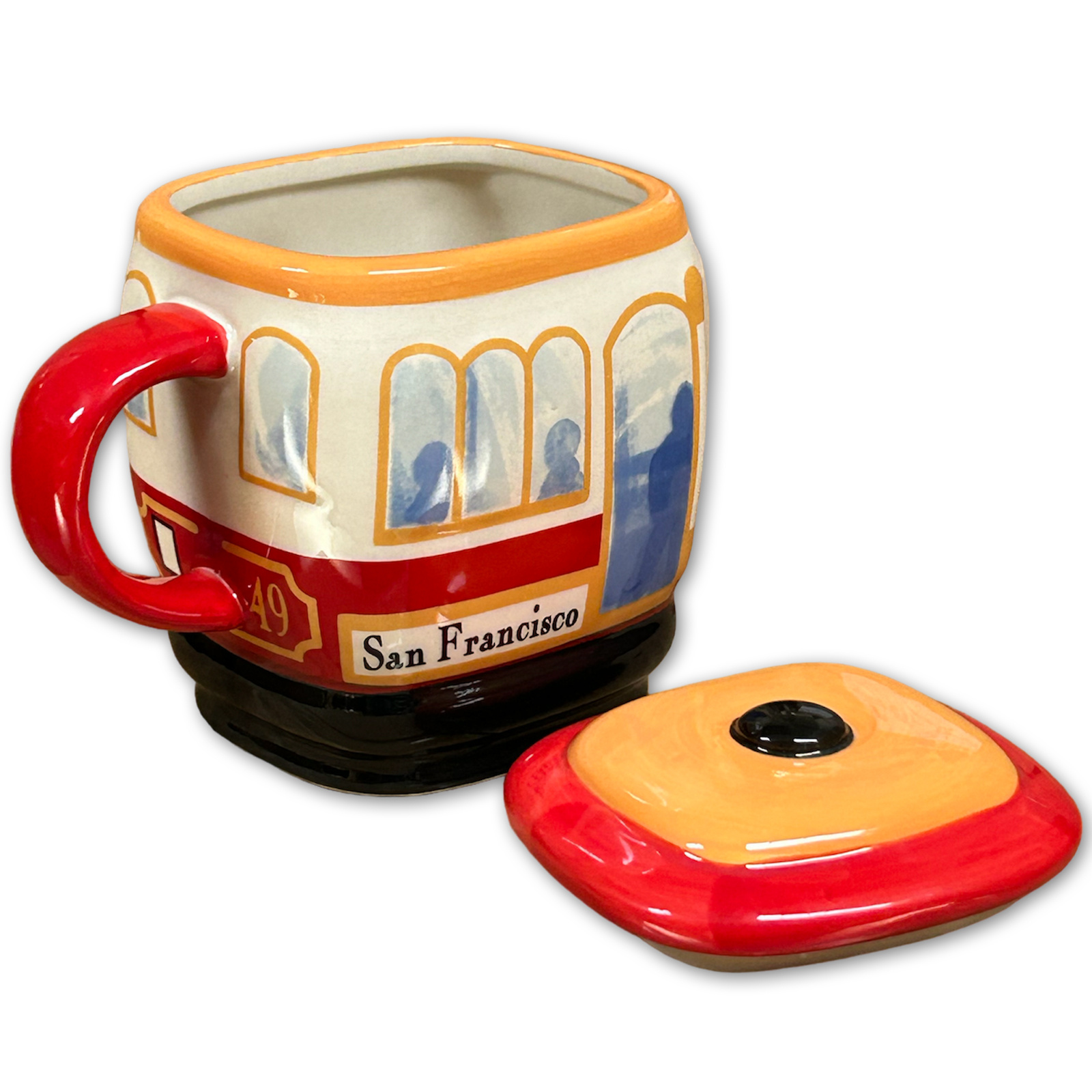 SF Mercantile 50% Off was $15.95 - Cable Car Ceramic Mug w/ Lid