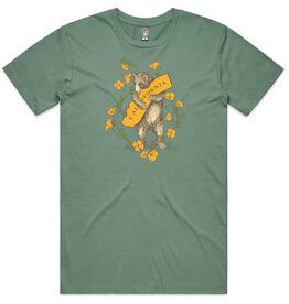 Bear & Poppy Unisex Tee, Sage