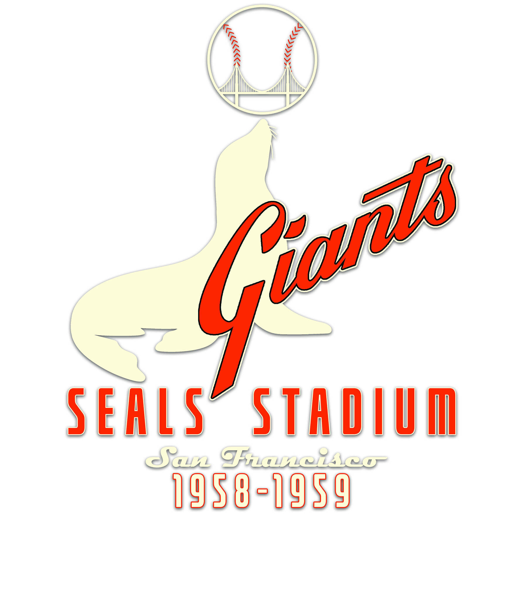 Vintage Giants Pullover Hoodie, Black