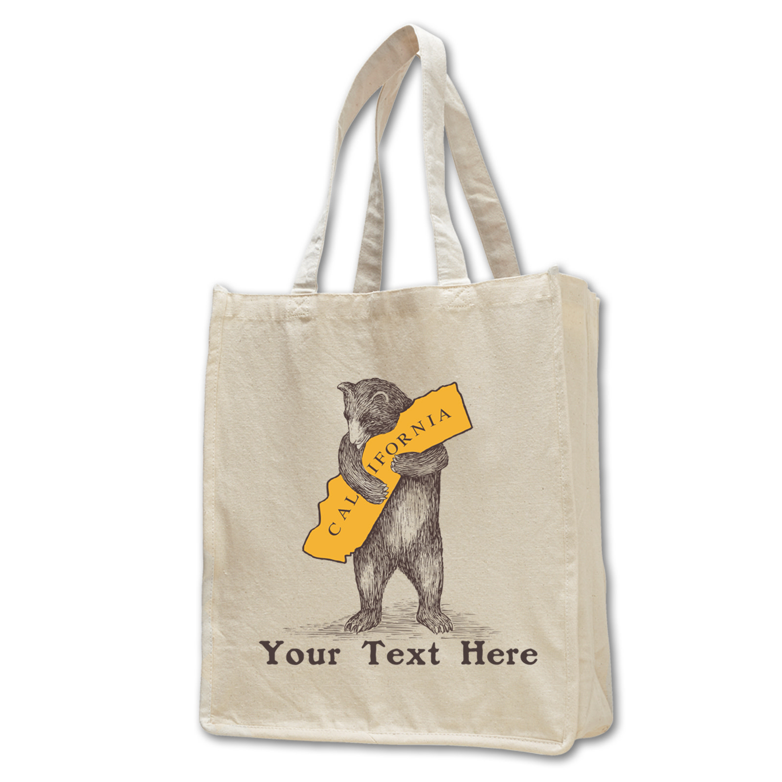 Customizable Canvas Large Shopping Tote
