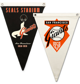 Vintage Giants Canvas Pennants