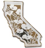 California Shaped Poppy Trinket Tray