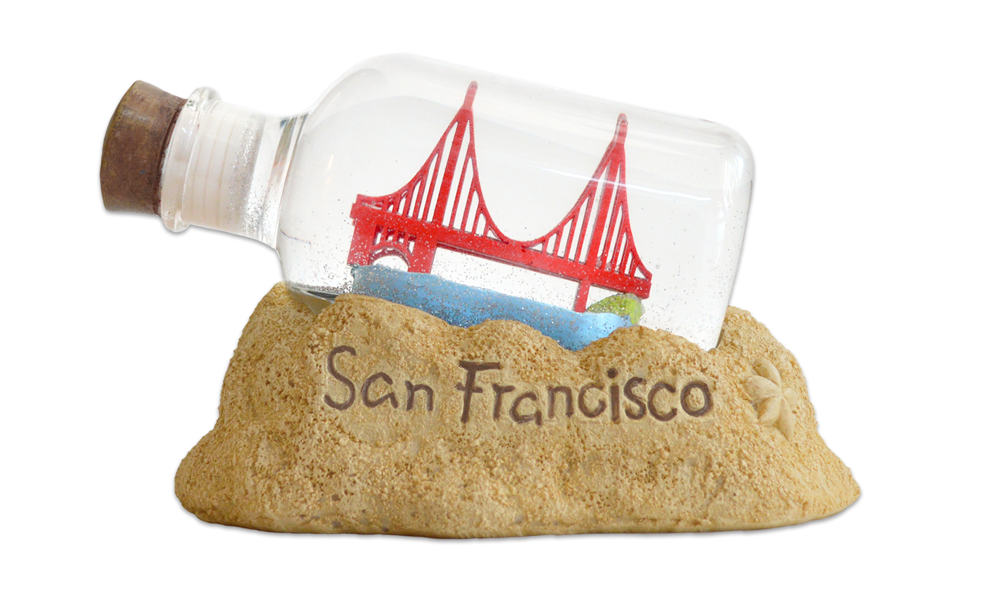 SF Mercantile Golden Gate Bridge in a Bottle Fog Globe