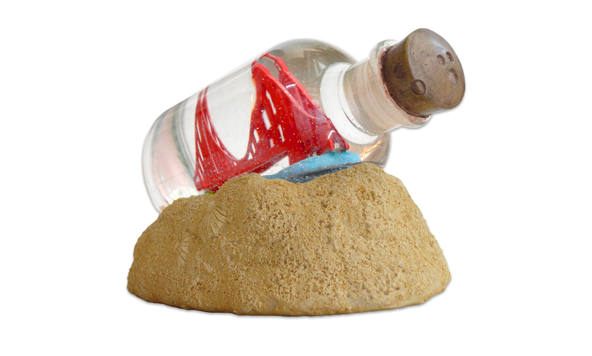 SF Mercantile Golden Gate Bridge in a Bottle Fog Globe