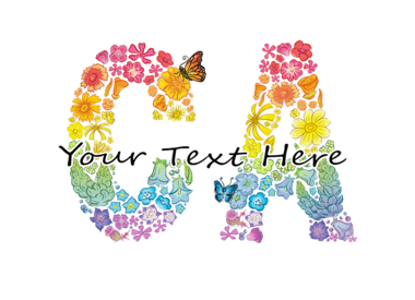 Rainbow Floral CA