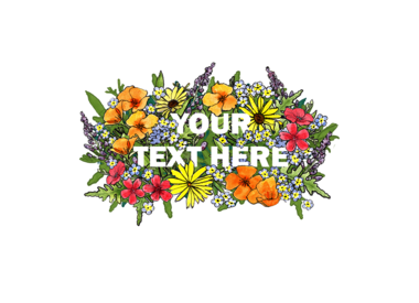 Floral Text