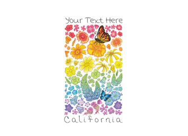 Rainbow Floral Field