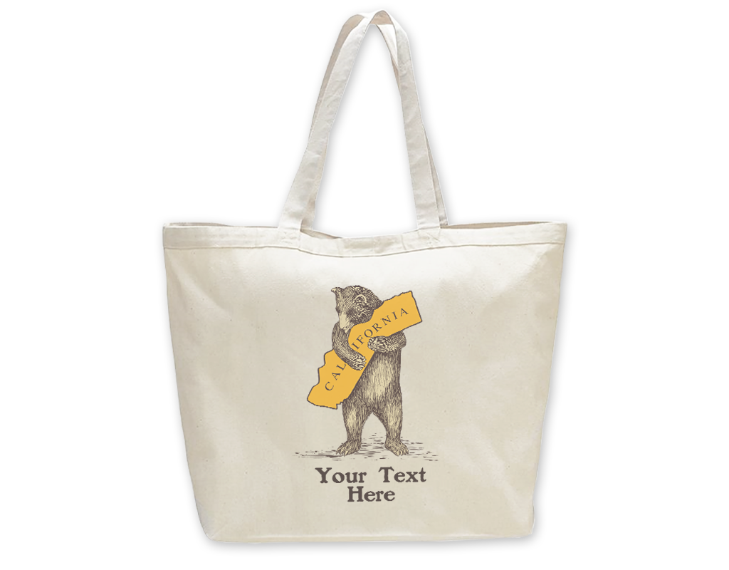 SF Mercantile California Bear Hug Custom Totes and Bags