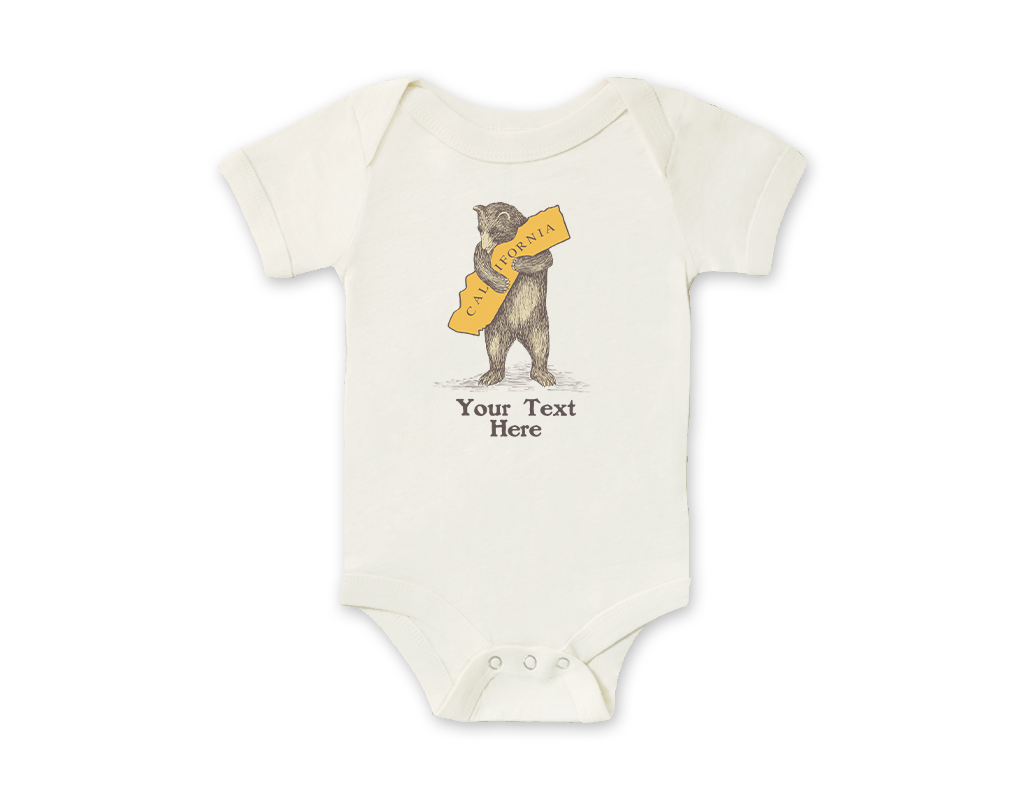 SF Mercantile California Bear Hug Custom Onesie