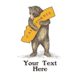 SF Mercantile California Bear Hug Custom Flour Sack Towel