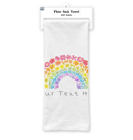 SF Mercantile Wildflower Rainbow Custom Flour Sack Towel