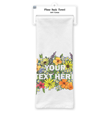 SF Mercantile Floral Text Custom Flour Sack Towel