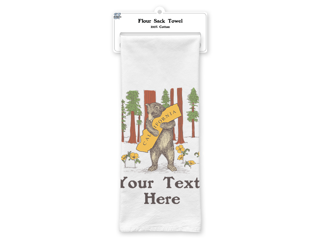 SF Mercantile Redwoods Bear Custom Flour Sack Towel