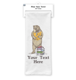 SF Mercantile Book Bear Custom Flour Sack Towel