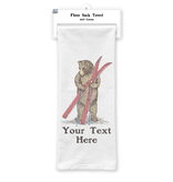 SF Mercantile Ski Bear Custom Flour Sack Towel