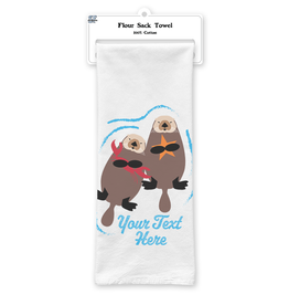 SF Mercantile Sea Otters Custom Flour Sack Towel