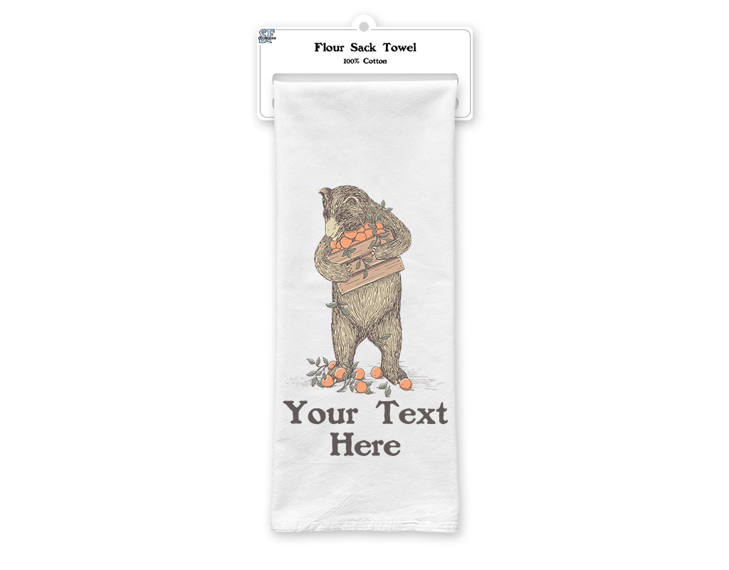 SF Mercantile Produce Bear Custom Flour Sack Towel