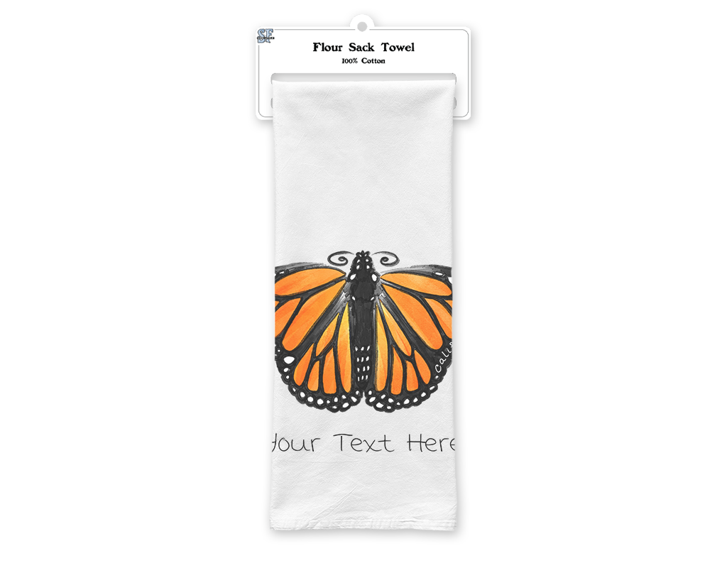 SF Mercantile Monarch Butterfly Custom Flour Sack Towel