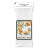 SF Mercantile Nouveau Poppies Custom Flour Sack Towel