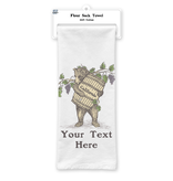SF Mercantile Wine Bear Custom Flour Sack Towel