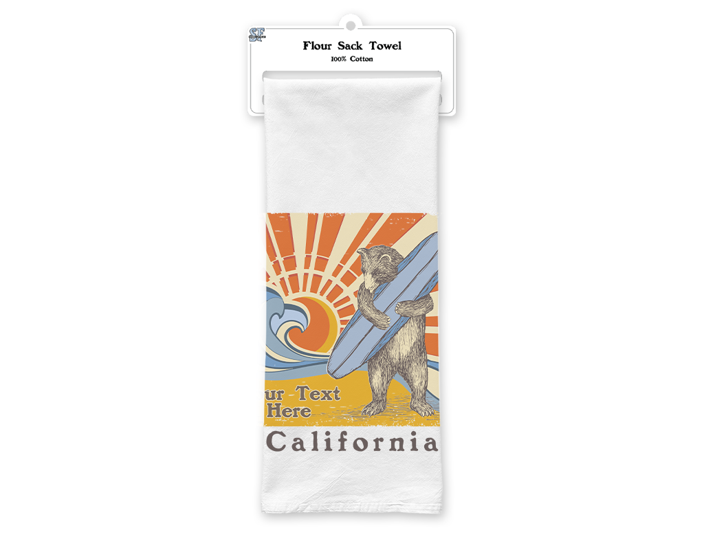 SF Mercantile Sun & Surf Custom Flour Sack Towel