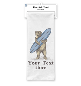 SF Mercantile Surf Bear Custom Flour Sack Towel