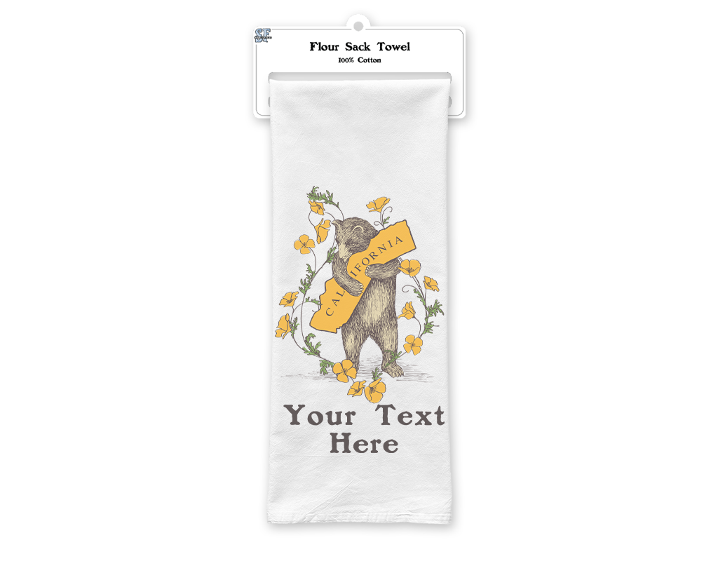 SF Mercantile Poppy Bear Custom Flour Sack Towel