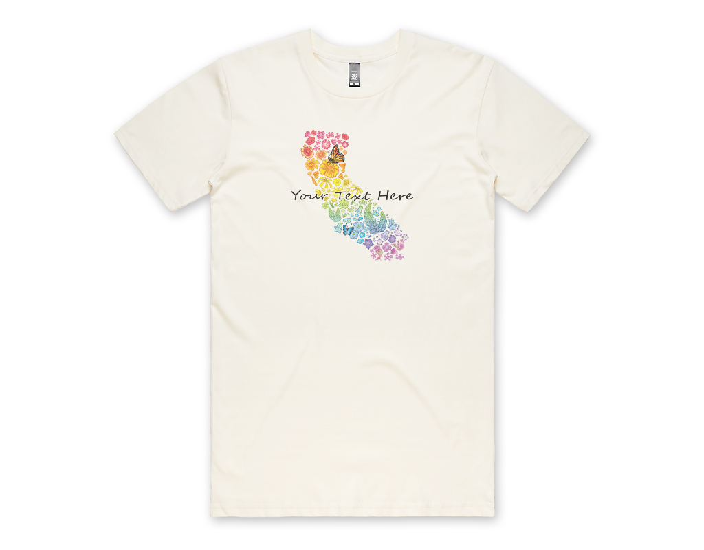 SF Mercantile Rainbow Floral State Custom Unisex Tee