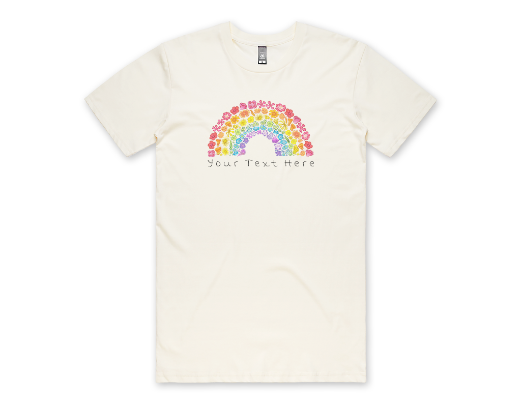 SF Mercantile Wildflower Rainbow Custom Unisex Tee