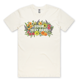 SF Mercantile Floral Text Custom Unisex Tee