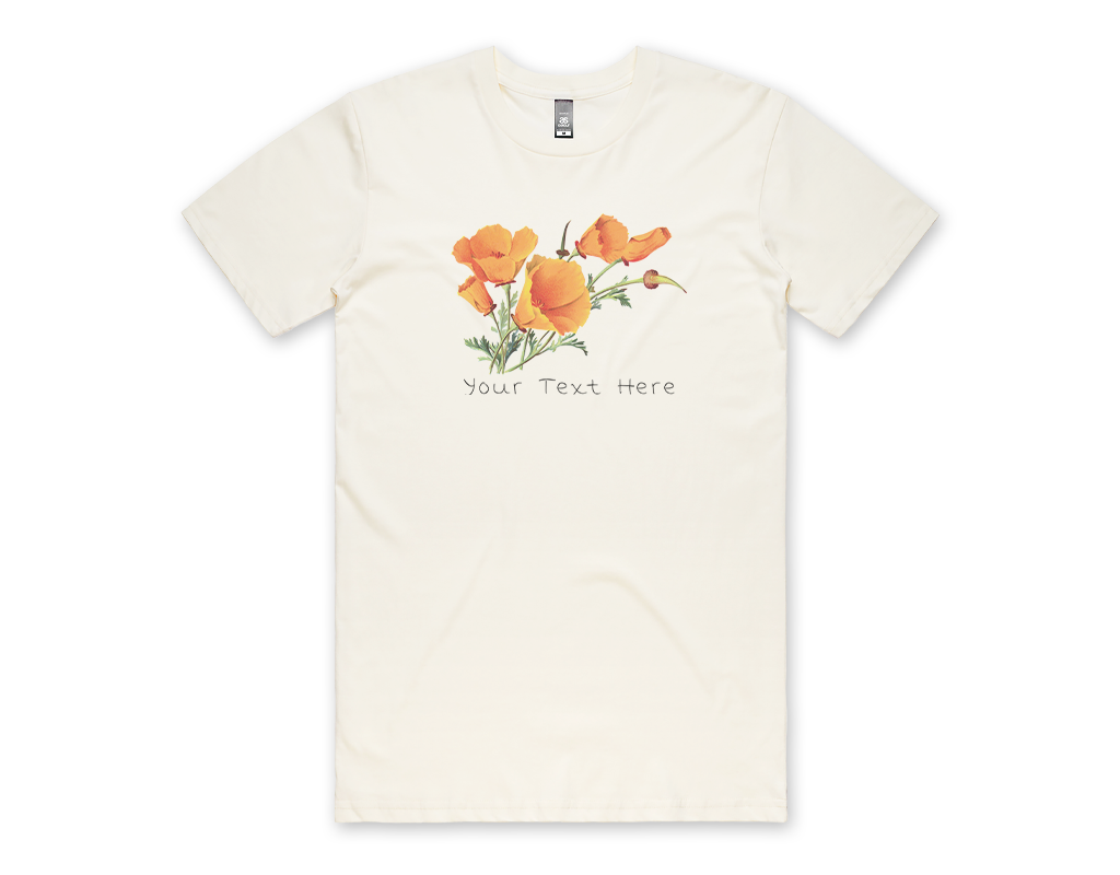 SF Mercantile Vintage Poppies Custom Unisex Tee