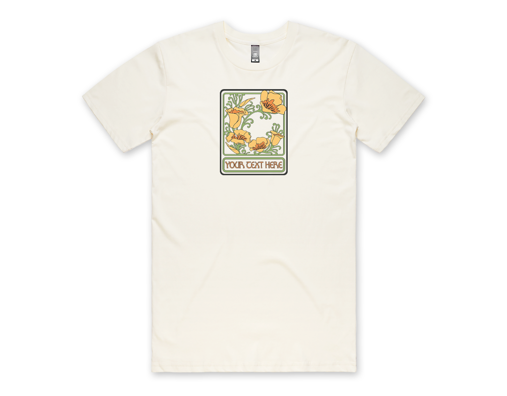 SF Mercantile Nouveau Poppies Custom Unisex Tee