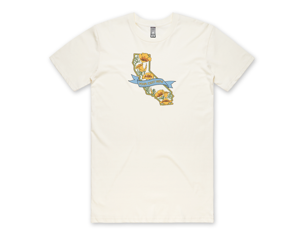 SF Mercantile State w/ Poppies Custom Unisex Tee