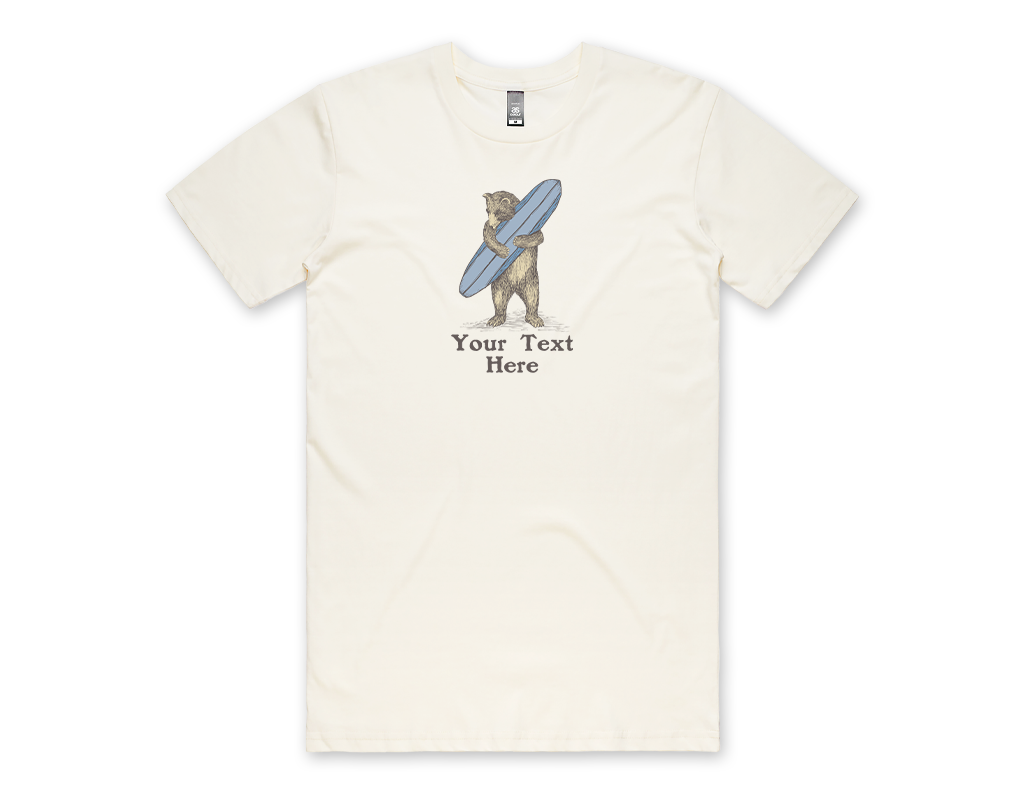 SF Mercantile Surf Bear Custom Unisex Tee
