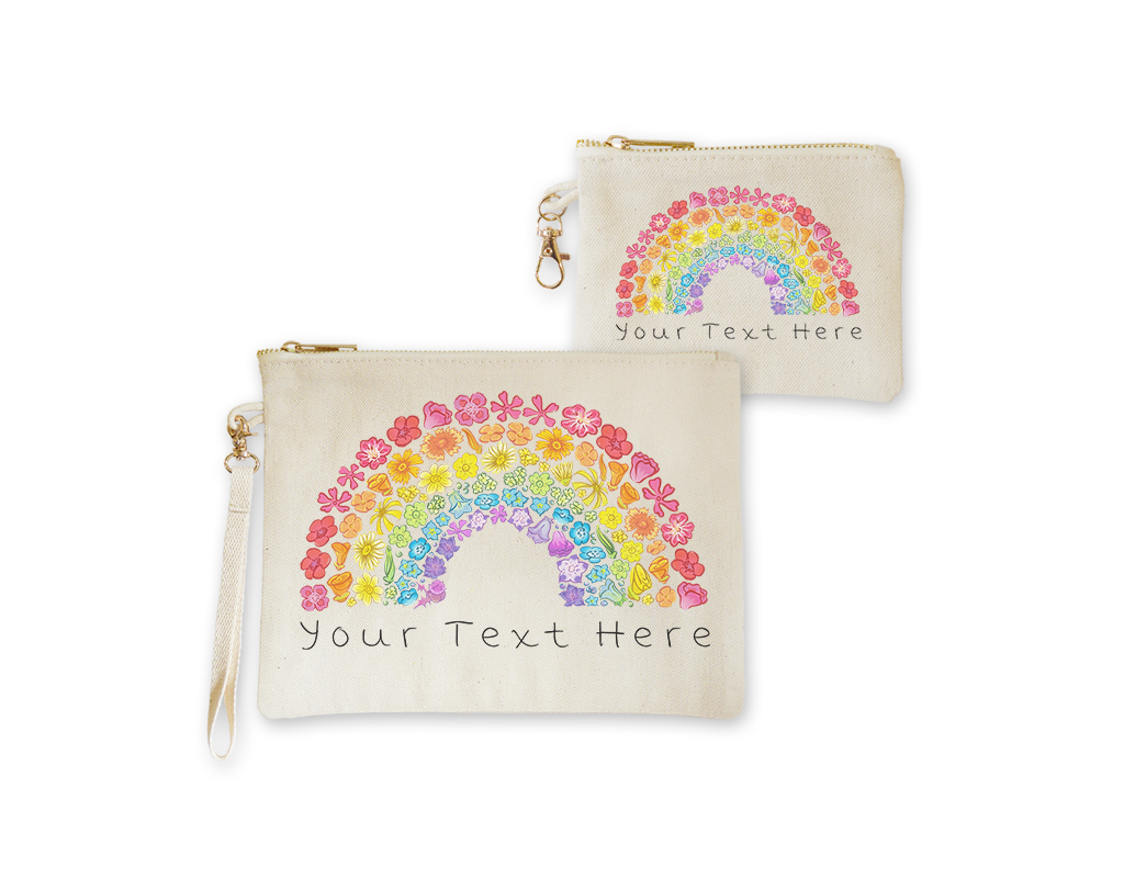 SF Mercantile Wildflower Rainbow Custom Pouches