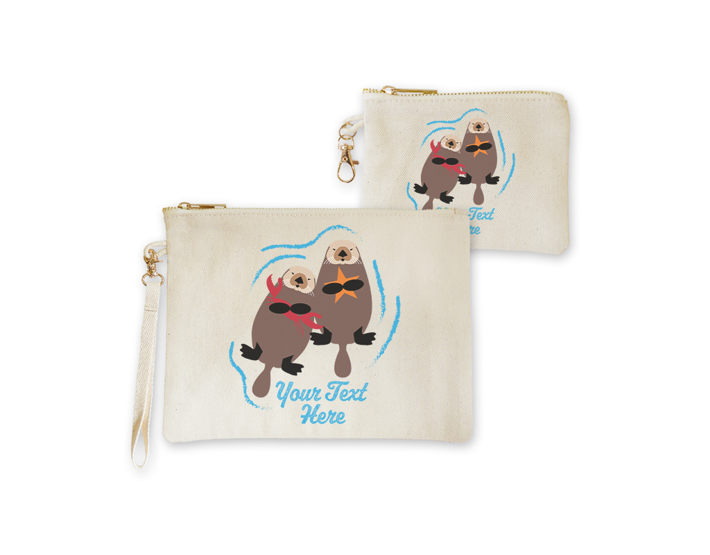 SF Mercantile Sea Otters Custom Pouches