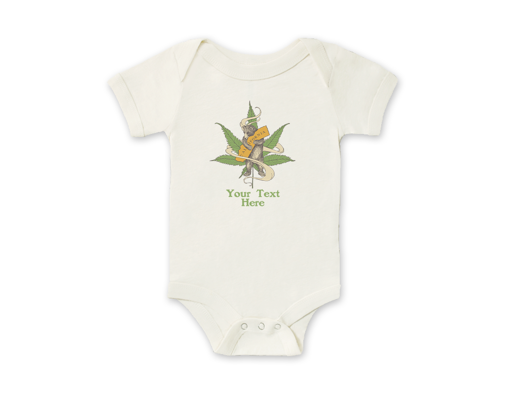 SF Mercantile Cannabis Bear Custom Onesie