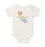 SF Mercantile Rainbow Floral State Custom Onesie