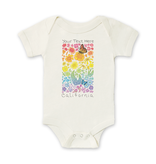 SF Mercantile Rainbow Floral Field Custom Onesie
