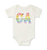 SF Mercantile Rainbow Floral CA Custom Onesie