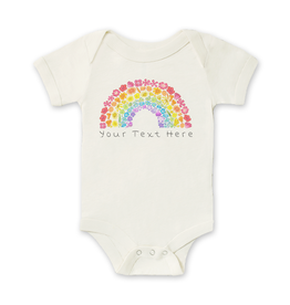 SF Mercantile Wildflower Rainbow Custom Onesie