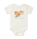 SF Mercantile Vintage Poppies Custom Onesie
