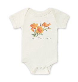 SF Mercantile Vintage Poppies Custom Onesie