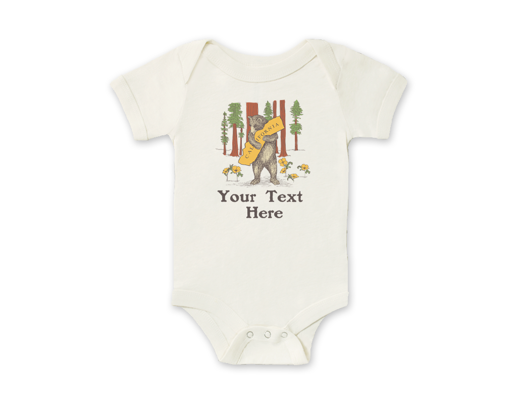 SF Mercantile Redwoods Bear Custom Onesie