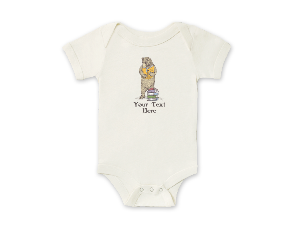 SF Mercantile Book Bear Custom Onesie